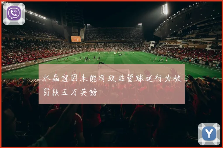水晶宫因未能有效监管球迷行为被罚款五万英镑
